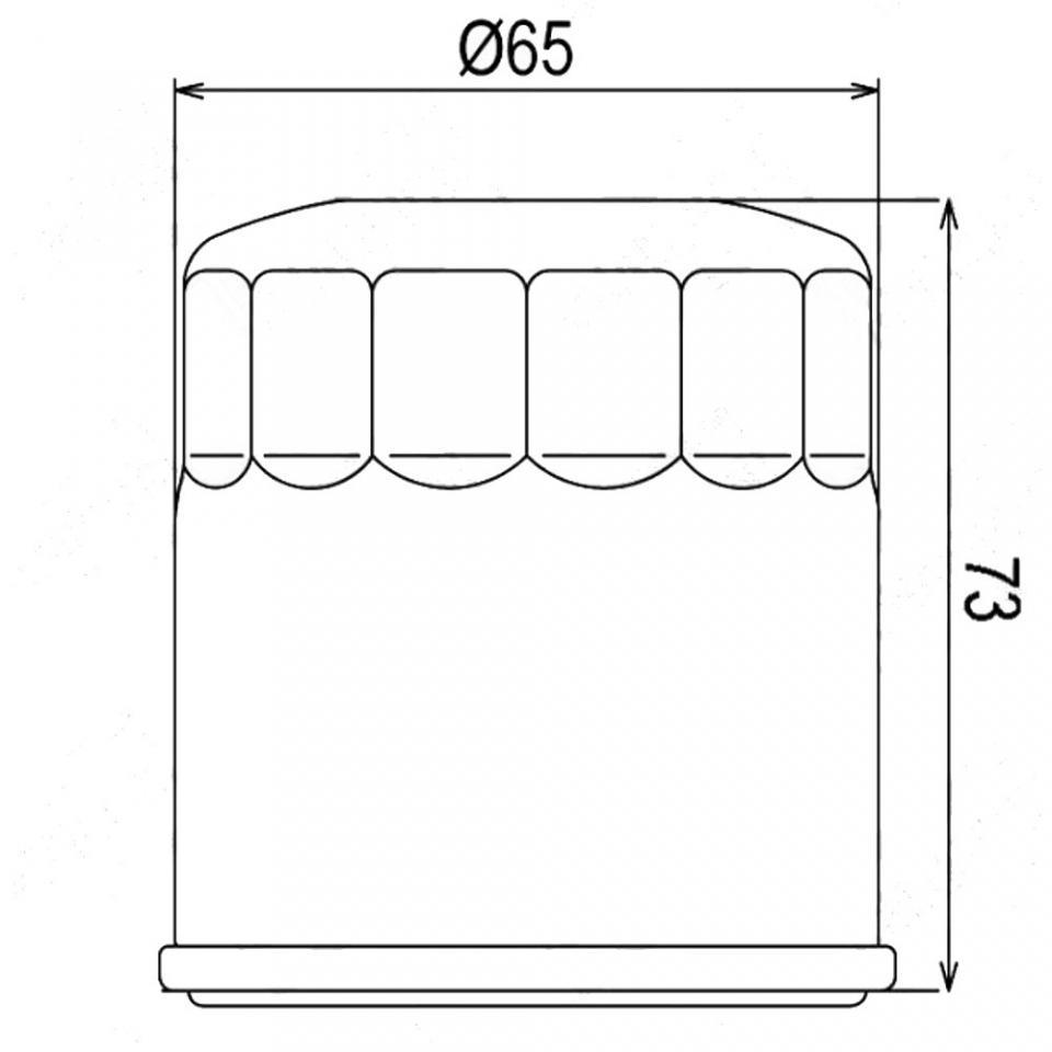 Filtre à huile Powerflux pour Quad Yamaha 450 Yfm Fa Kodiak 2003 à 2007 Neuf