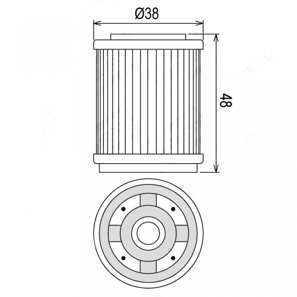 Filtre à huile Athena pour Moto Yamaha 350 TT 1986 à 1993 Neuf