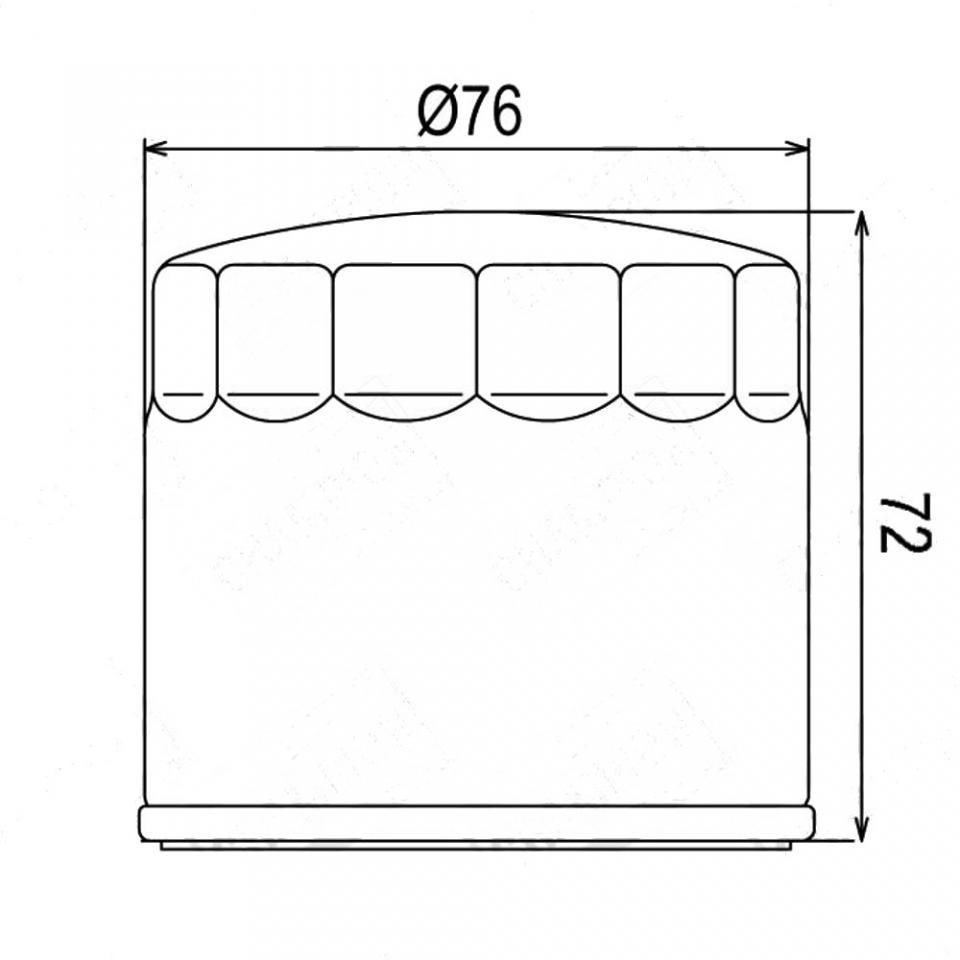 Filtre à huile Powerflux pour Moto Ducati 749 Biposto 2003 à 2006 Neuf