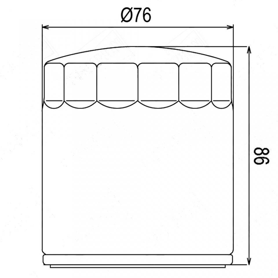 Filtre à huile Sifam pour Moto Harley Davidson 1130 Vrsc V-Rod 2002 à 2007 Neuf