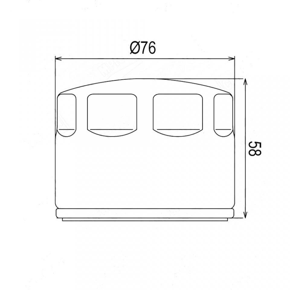 Filtre à huile One pour Moto Moto Guzzi 1400 California Custom Abs 2013 à 2015 similaire HF565 COF465 / 82883R Neuf