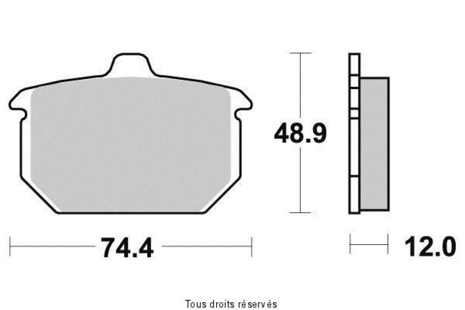 Plaquette de frein Gold Fren pour pour Moto Harley Davidson 1340 FLST Heritage Softail 1986 à 1987 ARG Neuf