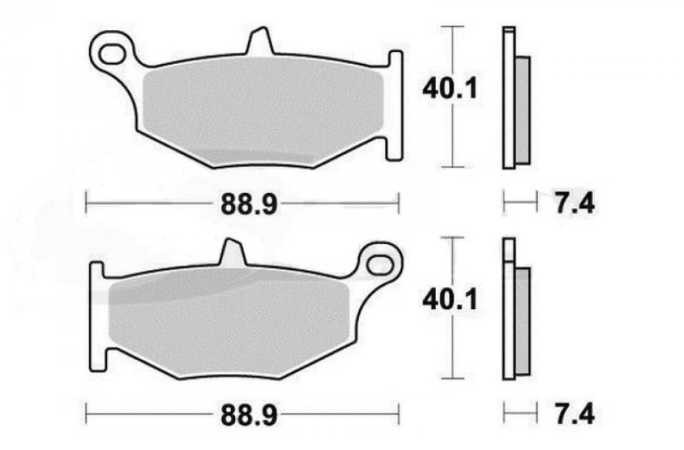 Plaquette de frein Gold Fren pour Moto Suzuki 1300 GSX b-king 2008 à 2012 ARD / BKK8/BKK9/BKL0/BKL1 Neuf