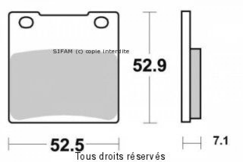 Plaquette de frein Gold Fren pour Moto Suzuki 650 Sv S 1999 à 2002 ARD / Sans ABS / SX/SY/SK1/SK2 Neuf