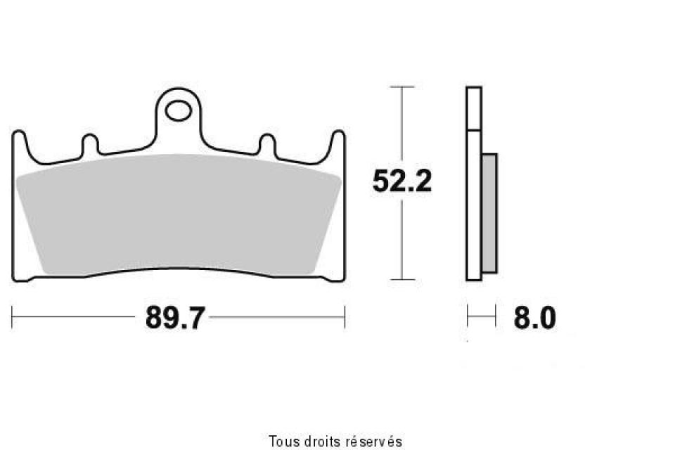 Plaquette de frein Gold Fren pour moto Suzuki 1600 VZ Marauder 2004-2006 AVG / AVD Neuf