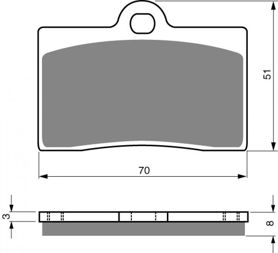 Plaquette de frein Gold Fren pour moto KTM 125 Duke 1998-2000 AV Neuf