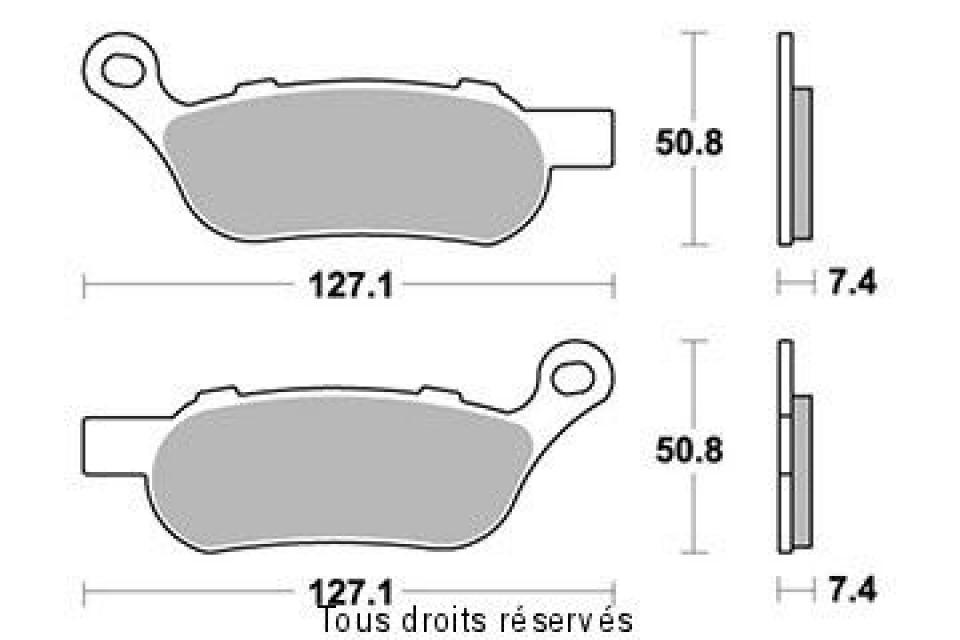 Plaquette de frein Gold Fren pour Moto Harley Davidson 1690 FXST Softail standard 2008 à 2015 AR Neuf