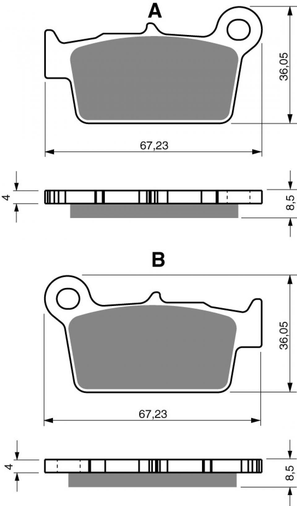 Plaquette de frein Gold Fren pour Moto Beta 50 RR motard Standard 2013 à 2015 ARD / Jantes 5 bâtons Neuf