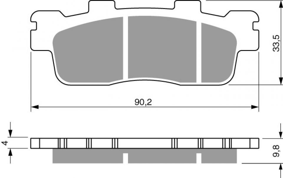 Plaquette de frein Gold Fren pour Scooter Kymco 300 Super Dink i 2009 à 2012 ARD / V20000 Neuf