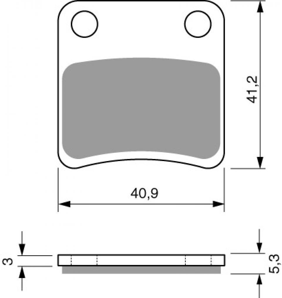 Plaquette de frein Gold Fren pour scooter Honda 600 FJS Silver Wing 2001-2005 AR Neuf