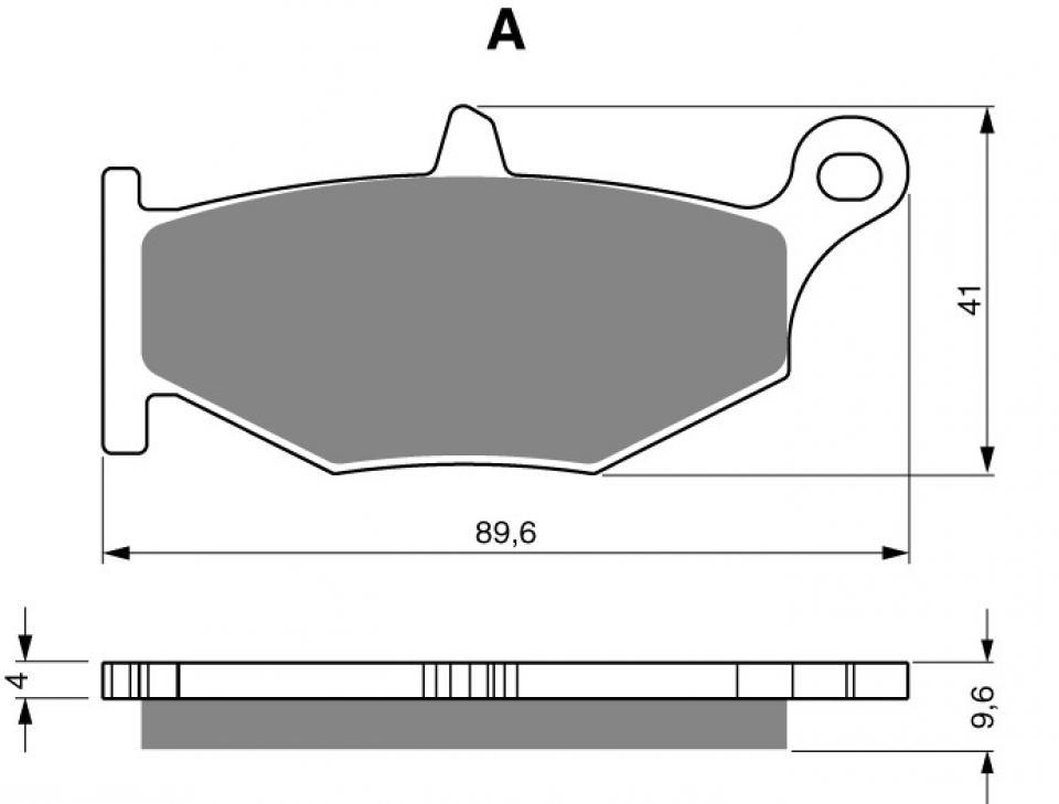 Plaquette de frein Gold Fren pour moto Suzuki 600 GSXR 2006-2010 Neuf