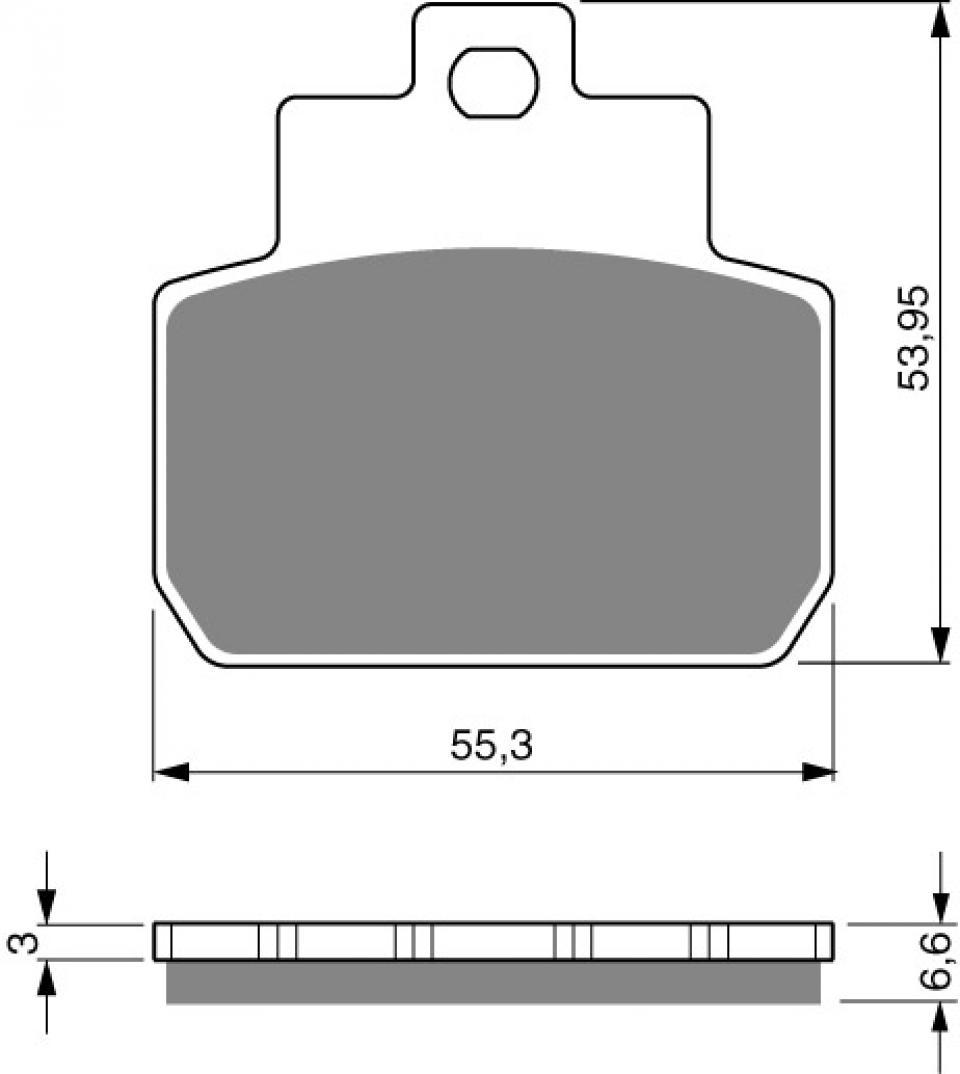 Plaquette de frein Gold Fren pour scooter Piaggio 500 Beverly Cruiser 2007-2012 AR Neuf
