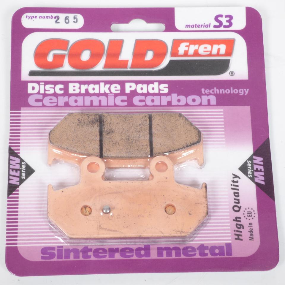 Plaquette de frein Gold Fren pour Scooter Suzuki 650 AN Burgman Exécutive ABS 2013 à 2018 ARD / ZL3/ZL4/ZL5/ZL6/ZL7/ZL8 Neuf