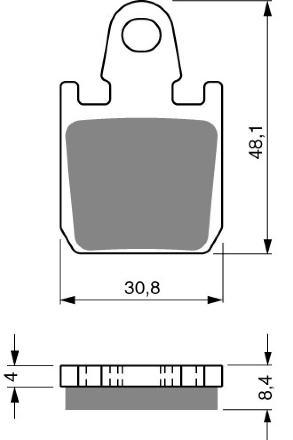 Plaquette de frein Gold Fren pour Moto Yamaha 1700 MT-01 2007 à 2012 AVG / AVD Neuf