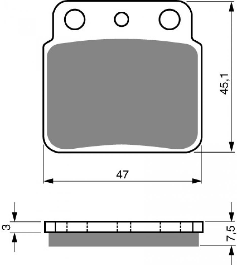 Plaquette de frein Gold Fren pour Quad Kawasaki 400 KFX 2003-2007 AR Neuf