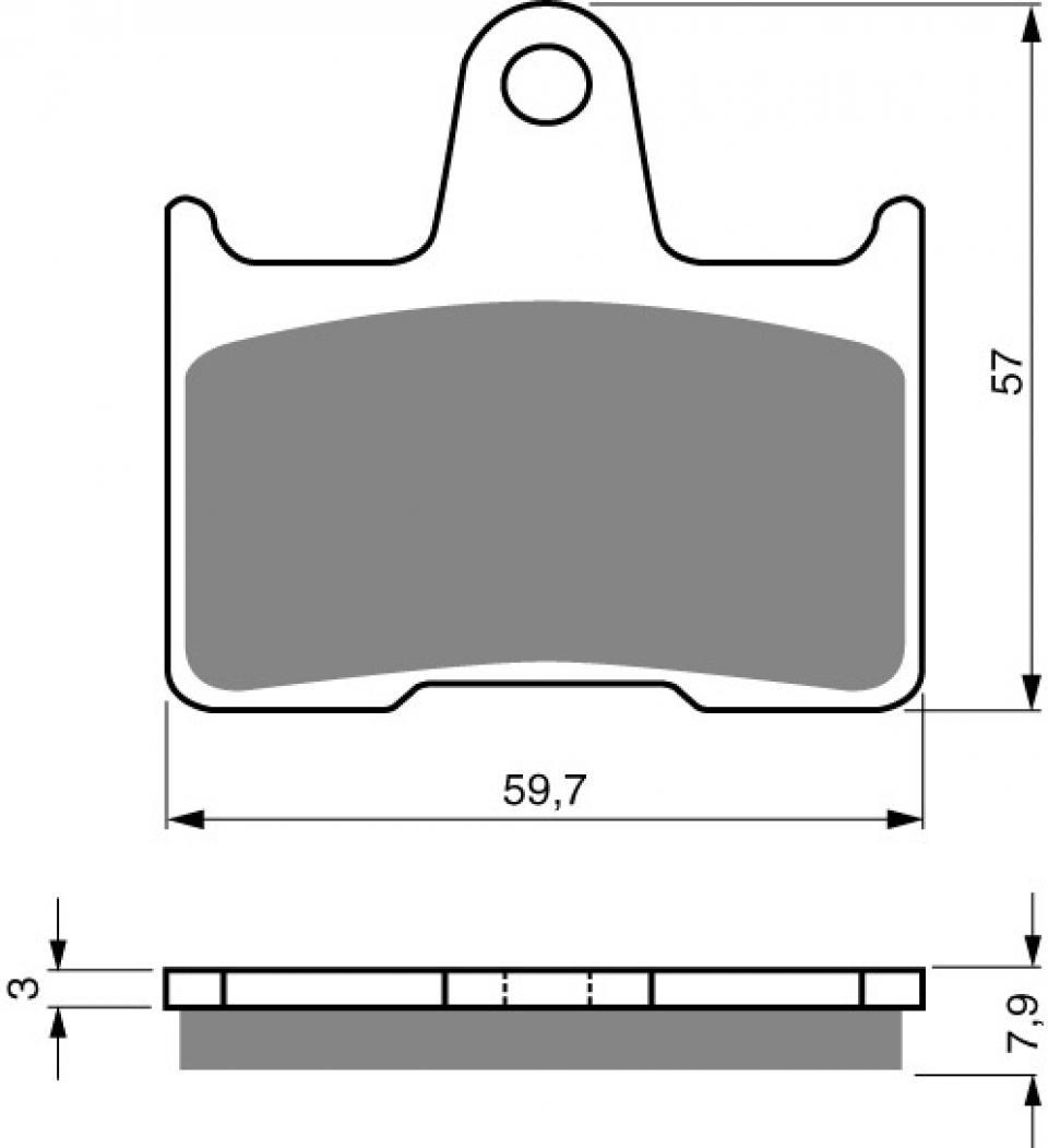 Plaquette de frein Gold Fren pour Moto Honda 1300 CB 1998 à 2001 ARD / SC40 / FW/FX/FY/F1 Neuf