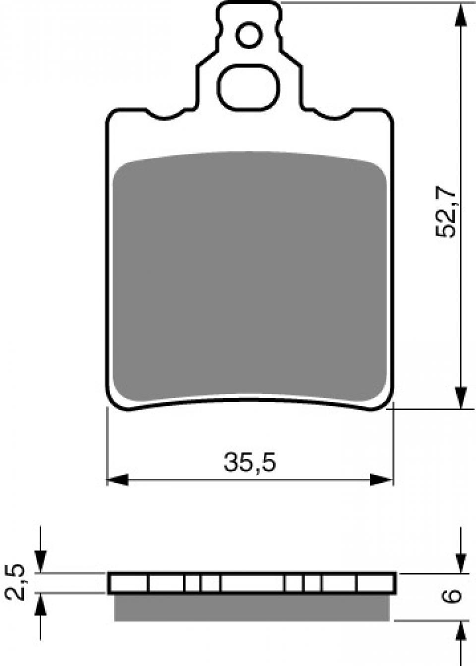Plaquette de frein Gold Fren pour moto Generic 50 Trigger 2008-2009 AR Neuf