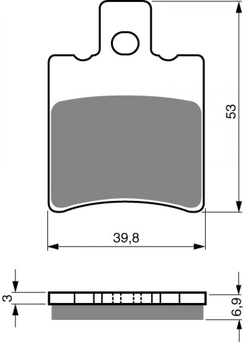 Plaquette de frein Gold Fren pour scooter MBK 50 Cs Mach G Air 2002-2013 AV Neuf
