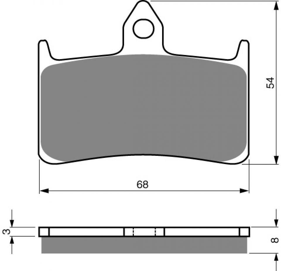 Plaquette de frein Gold Fren pour Moto Honda 400 Vfr R 1990 à 1994 AVG / AVD Neuf