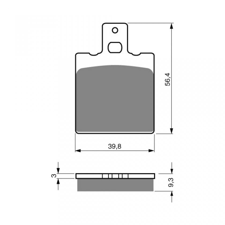 Plaquette de frein Gold Fren pour moto pour moto Guzzi 750 V7 Ippogrifo 1997-1997 AR Neuf