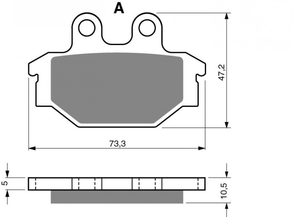 Plaquette de frein Gold Fren pour Quad Kymco 450 Mxu I 2015 à 2015 AVG/AVD/ARD / Side X Side Neuf