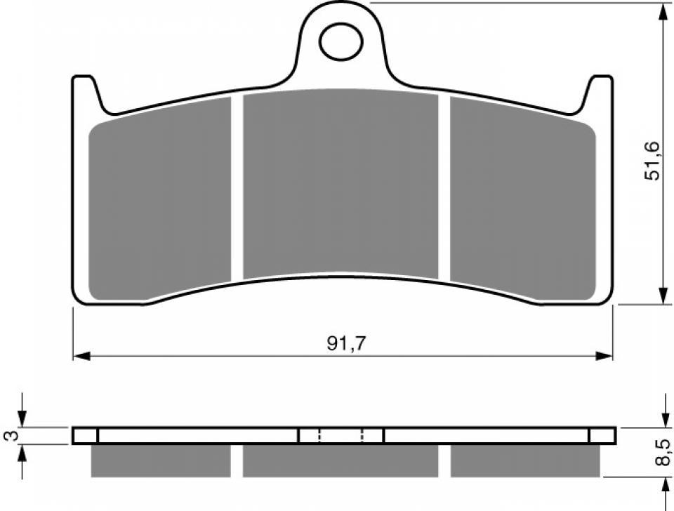 Plaquette de frein Gold Fren pour moto Buell 1200 S1 Lighting 1997-1999 AV Neuf