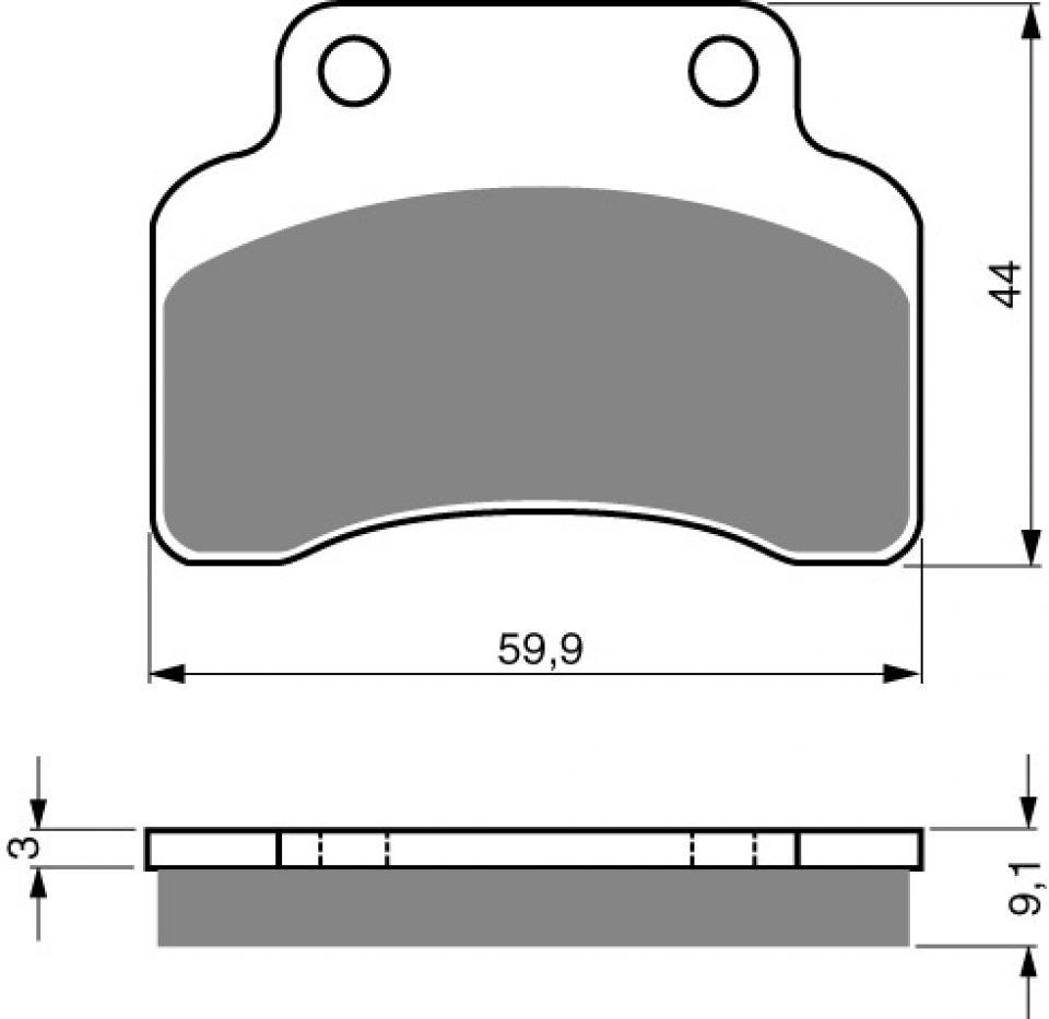 Plaquette de frein Gold Fren pour scooter Generic 50 Cracker 2007-2007 AV Neuf