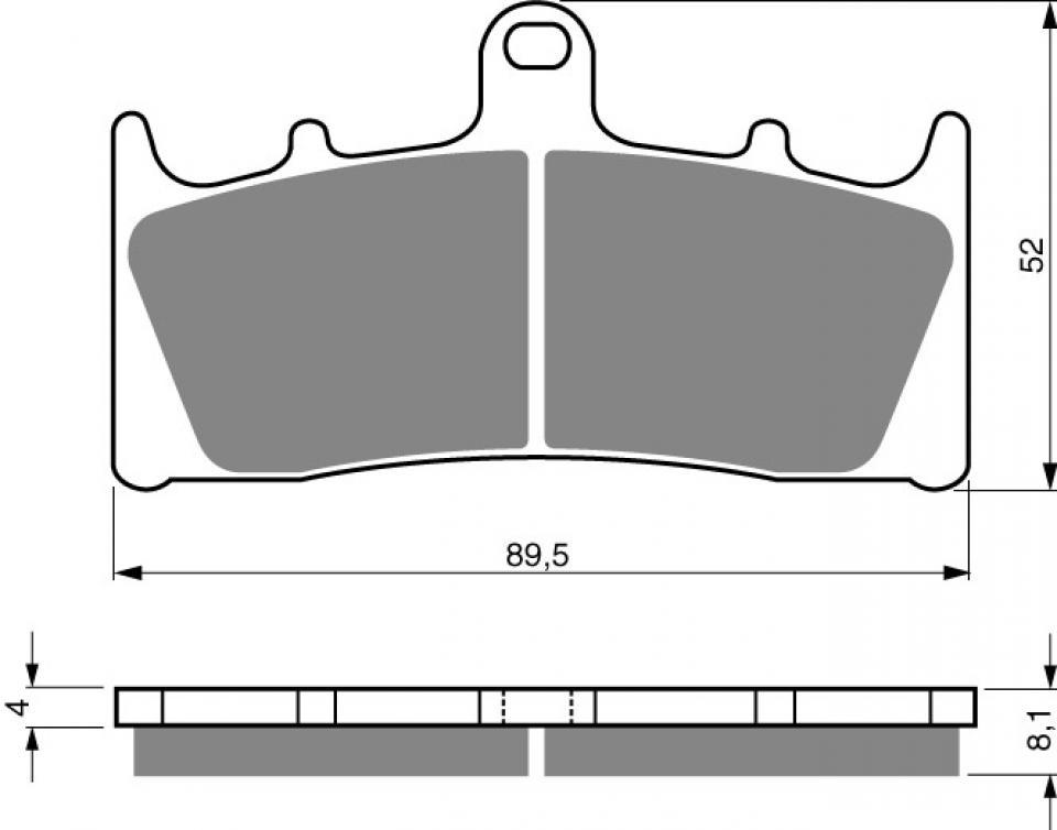 Plaquette de frein Gold Fren pour Moto Suzuki 1100 Gsx-R 1993 à 1996 AVG/AVD / WP/WR/WS/WT Neuf
