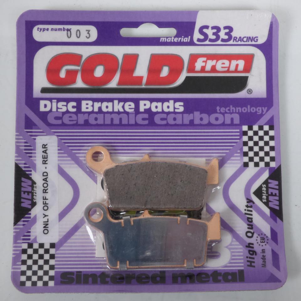 Plaquette de frein Gold Fren pour moto Kawasaki 650 KLX R 1996-2001 AR Neuf