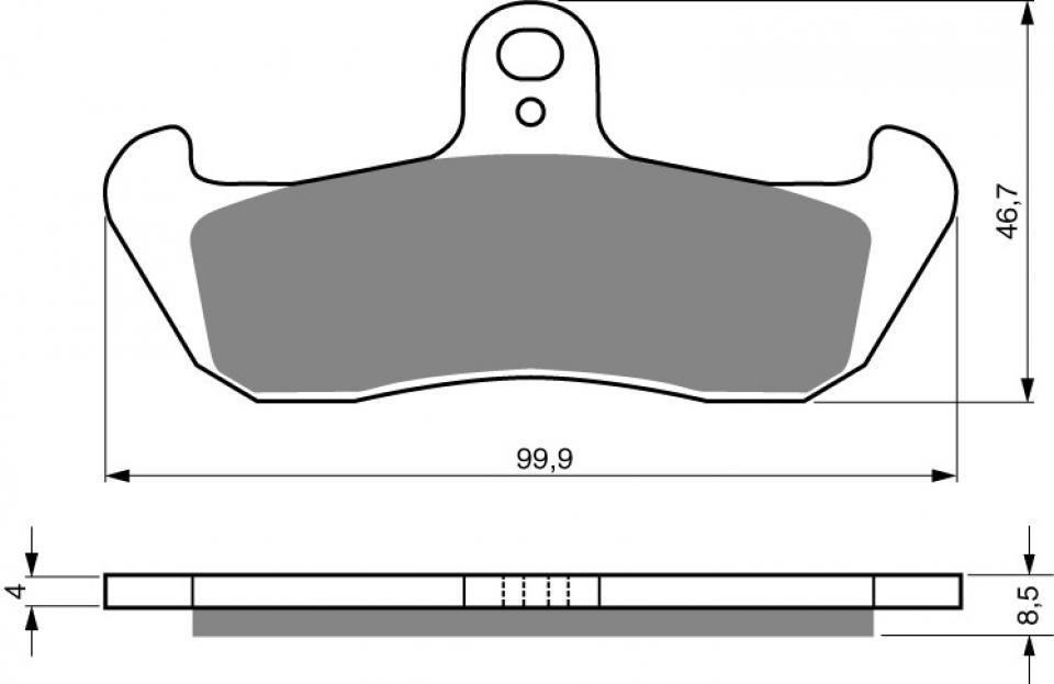 Plaquette de frein Gold Fren pour Moto HM 50 CRE Derapage 1995 à 2002 AVG / Etrier Brembo fourche KAYABA Neuf