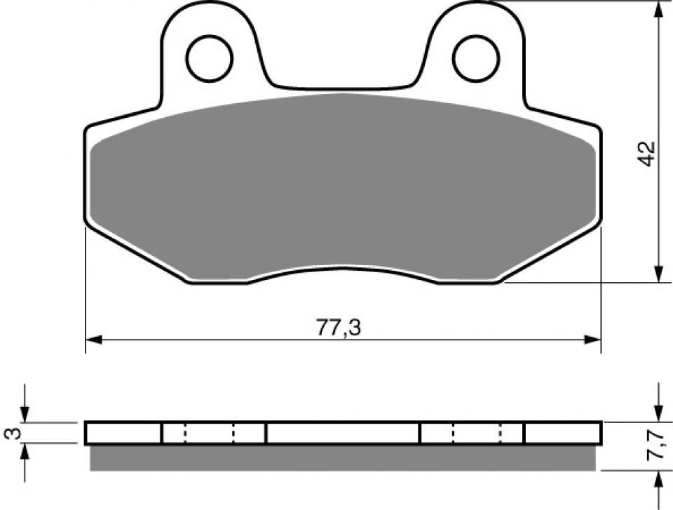 Plaquette de frein Gold Fren pour moto Sachs 50 Mad Ass 2005-2006 AV Neuf