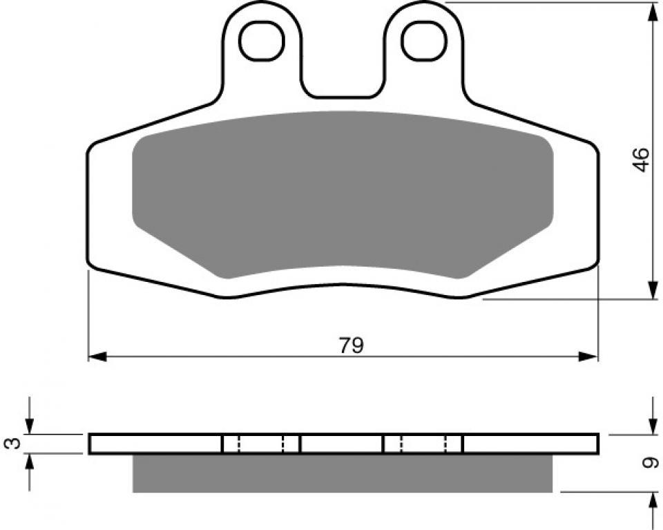 Plaquette de frein Gold Fren pour Moto KTM 125 MX 1989 à 1991 AVG/ARD Neuf