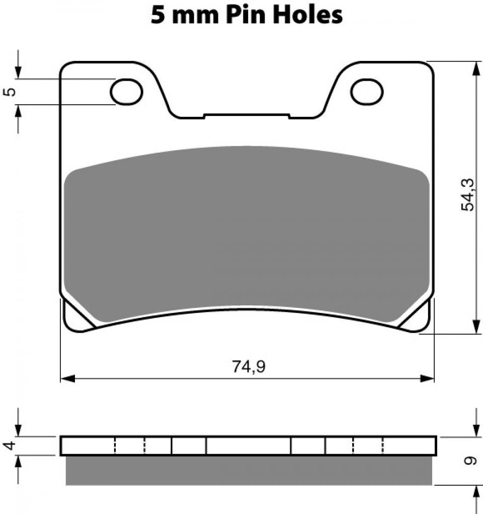 Plaquette de frein Gold Fren pour Moto MZ 850 KBT 1995 AVG Neuf
