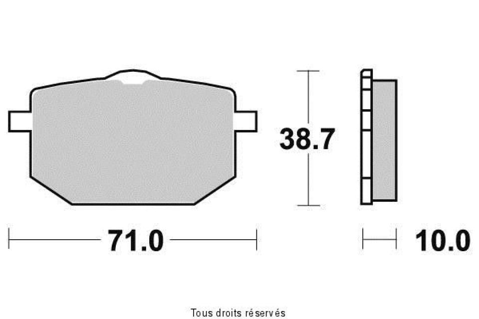 Plaquette de frein Gold Fren pour Moto Yamaha 600 Tt Japon 1989 AV Neuf