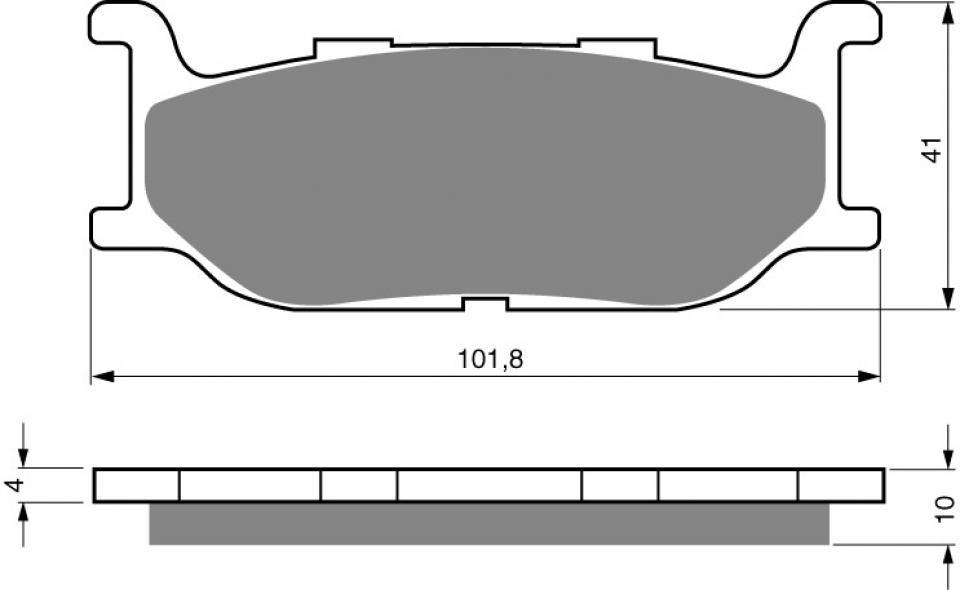 Plaquette de frein Gold Fren pour moto Yamaha 600 Xj N Diversion 1995-1997 AV Neuf