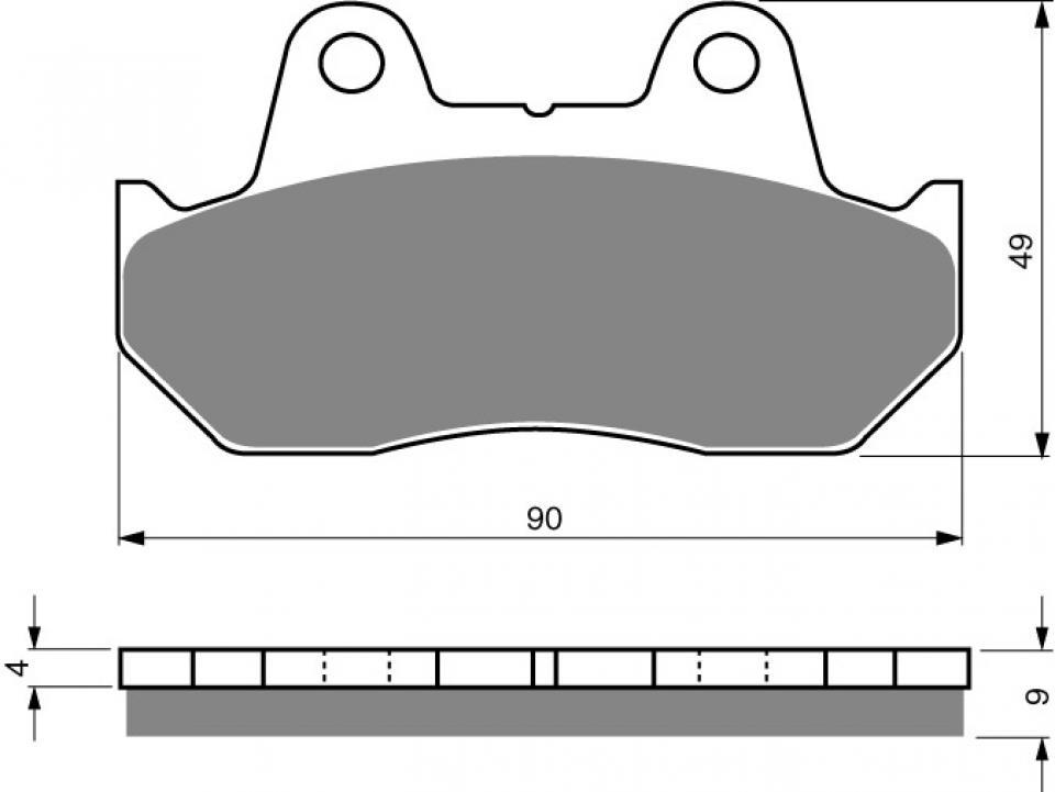 Plaquette de frein Gold Fren pour moto Honda 650 CX 1983-NC Neuf