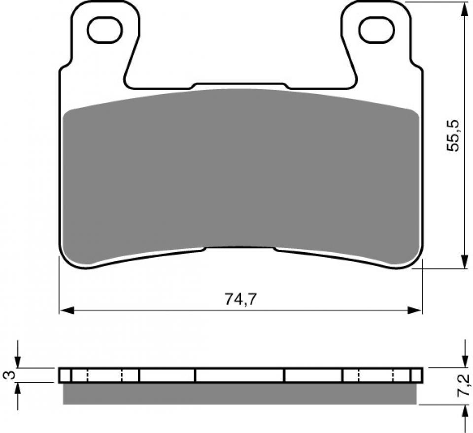 Plaquette de frein Gold Fren pour moto Honda 600 Cbr Fs Sport 2001-2002 AVG / AVD Neuf