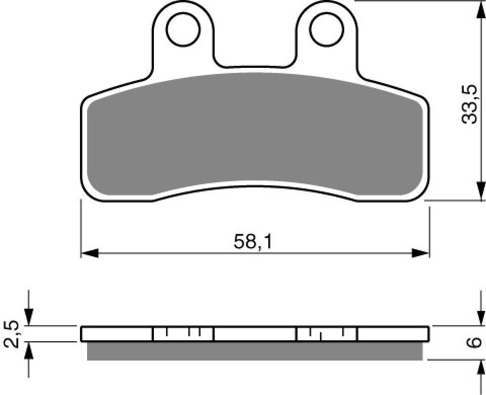 Plaquette de frein Gold Fren pour moto Generic 50 Mini Trigger SM 2008-2009 AV / AR Neuf