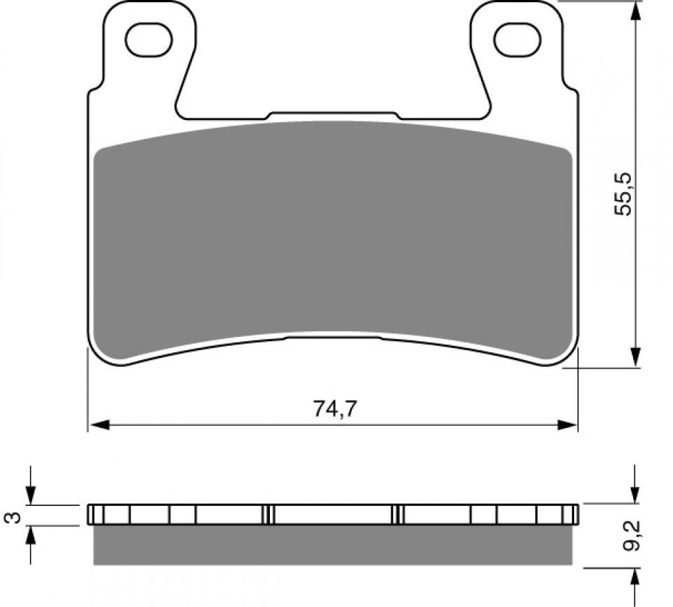 Plaquette de frein Gold Fren pour Moto Harley Davidson 1200 Xr X 2010 à 2012 AVD Neuf