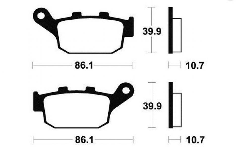 Plaquette de frein OEM pour Moto Buell 900 XB-9R 2002 à 2007 13115R / arrière Neuf