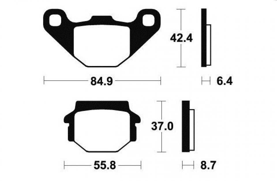 Plaquette de frein Tecnium pour Auto MA41 Neuf