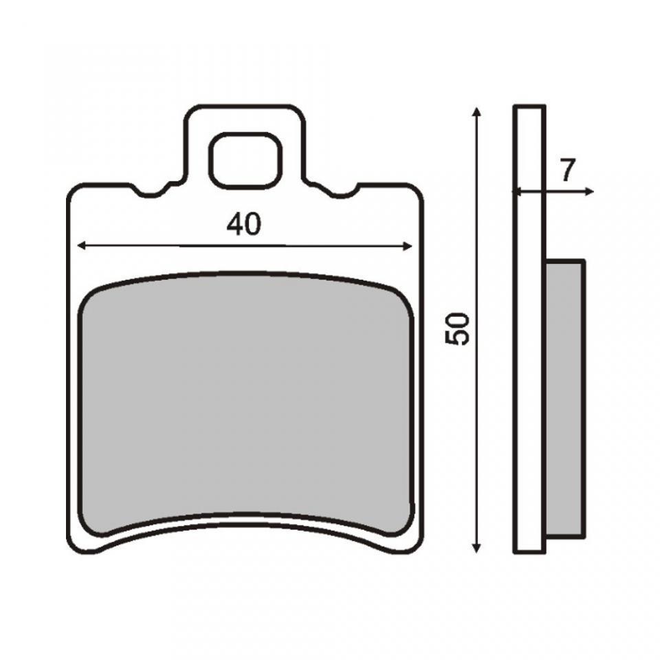 Plaquette de frein RMS pour Scooter QUADRO 350 3D 2011 AVG / AVD Neuf