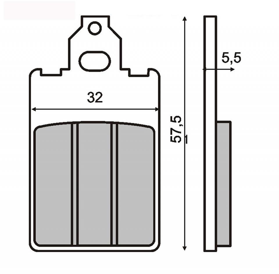 Plaquette de frein RMS pour Moto Aprilia 50 Classic 1992 à 1999 GI/LP / AV Neuf