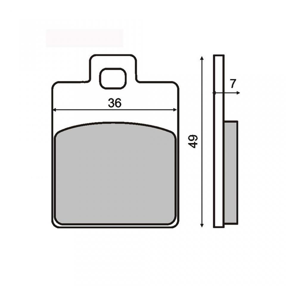 Plaquette de frein RMS pour Moto Generic 50 Toxic 2007 AR Neuf
