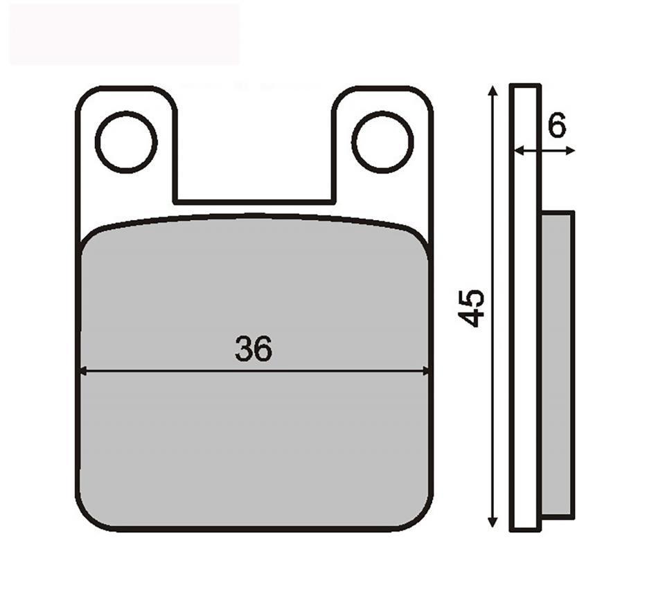 Plaquette de frein RMS pour Moto Gas gas 50 EC 2002 AV Neuf