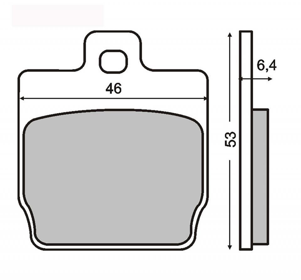 Plaquette de frein RMS pour Scooter Yamaha 50 Slider 2000 à 2002 SA091 / AR Neuf