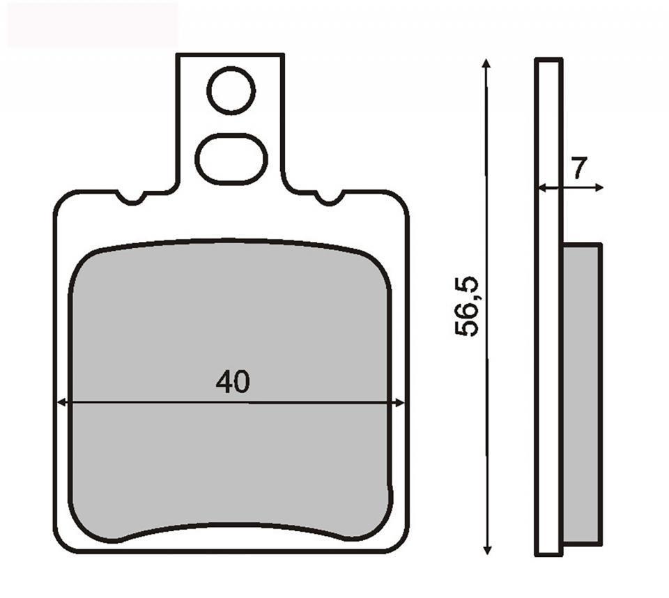 Plaquette de frein RMS pour Moto Aprilia 125 Tuono 2003 à 2004 SFD00 / AR Neuf