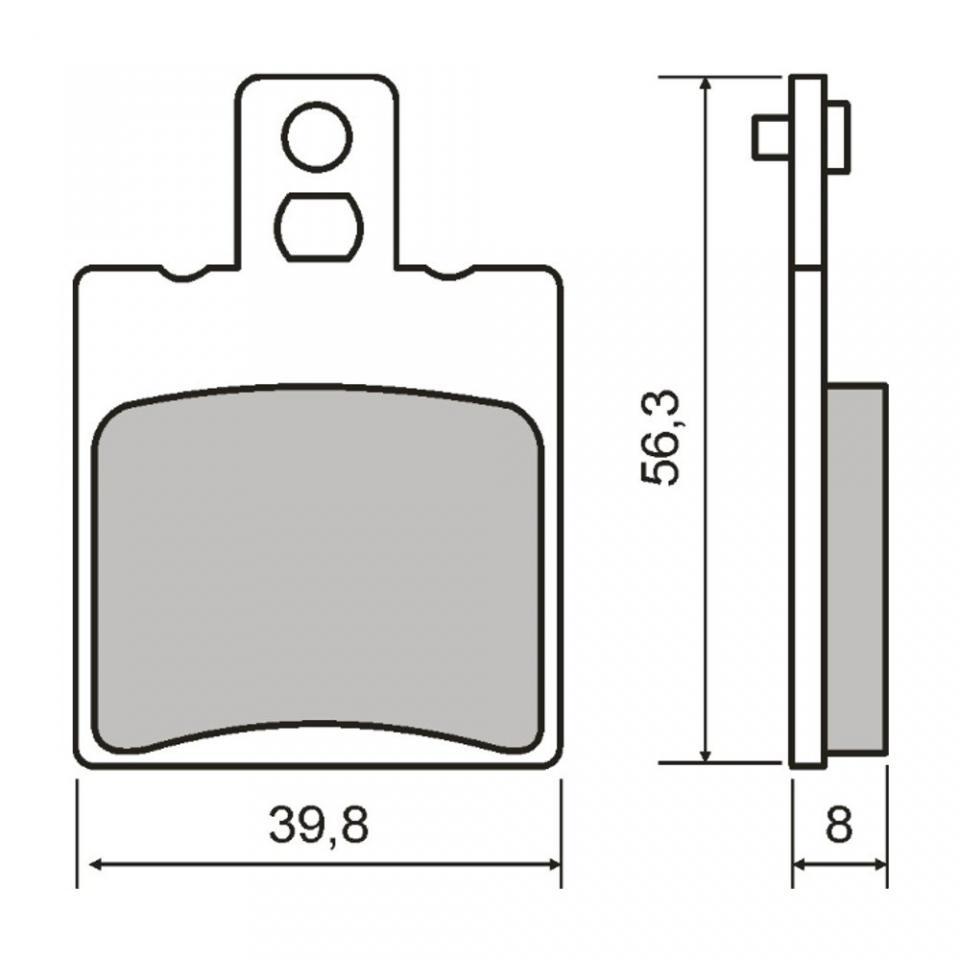 Plaquette de frein RMS pour Scooter Malaguti 125 F18 2000 à 2002 57000001 / AV Neuf