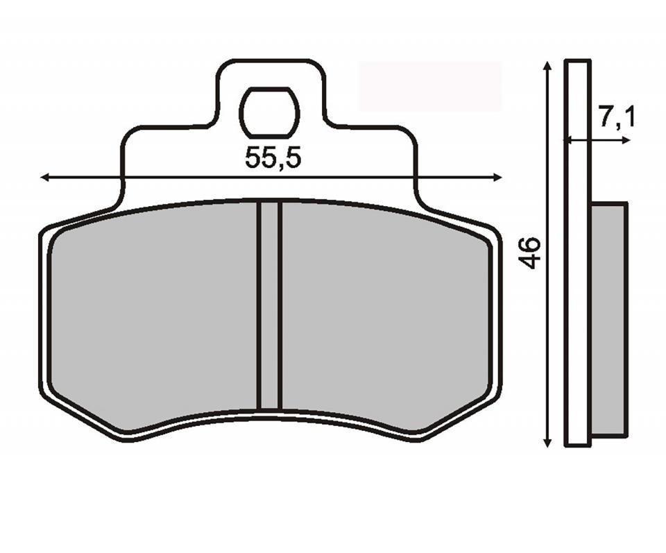 Plaquette de frein RMS pour Scooter Kymco 250 Grand dink 2003 à 2004 S41011 / AR Neuf