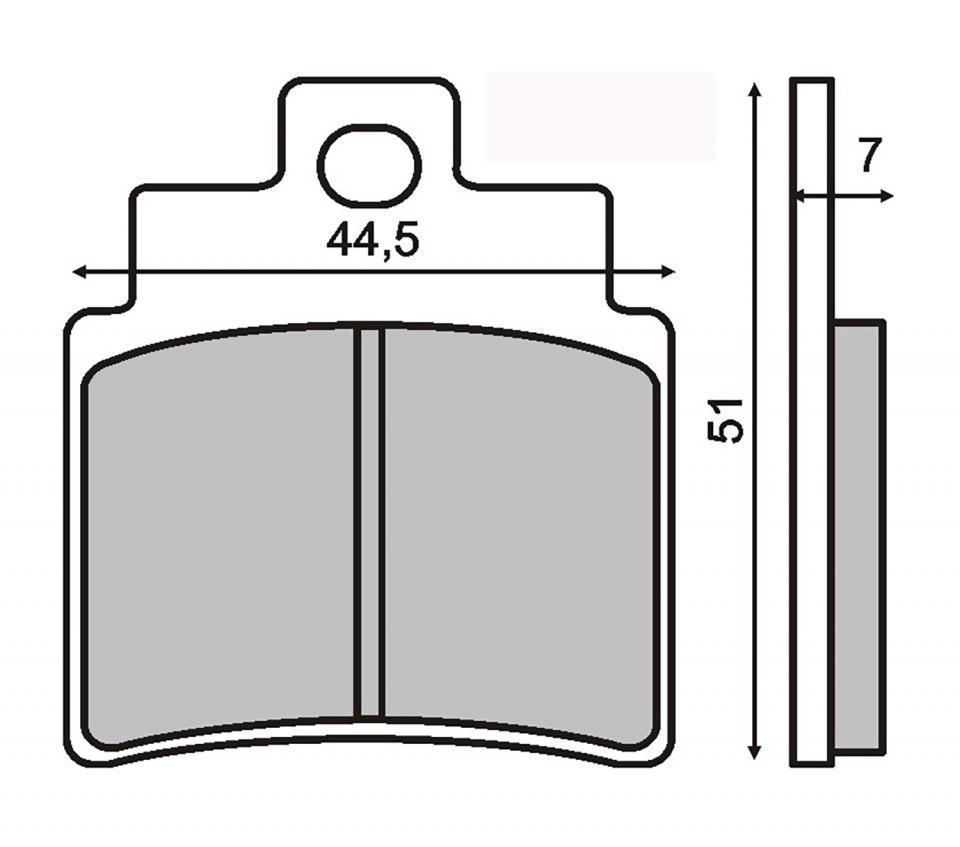 Plaquette de frein RMS pour Scooter Sym 250 Joymax 2005 à 2007 LM25W-6/LM25W-T / AV Neuf